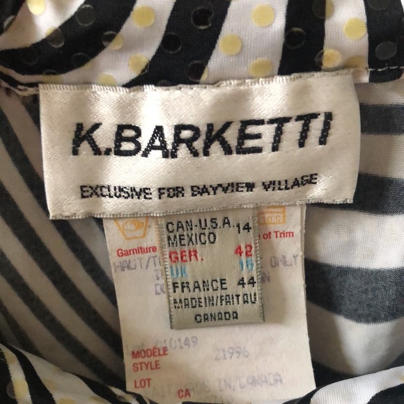 Sparkly black and white top for evening.  Scoop collar or off the shoulder. - Picture 4 of 4